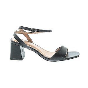 A New Day Strappy Heeled Sandals- Size 8, Black